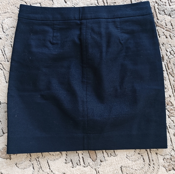 JCrew Navy Mini Skirt 00 - Picture 2 of 3